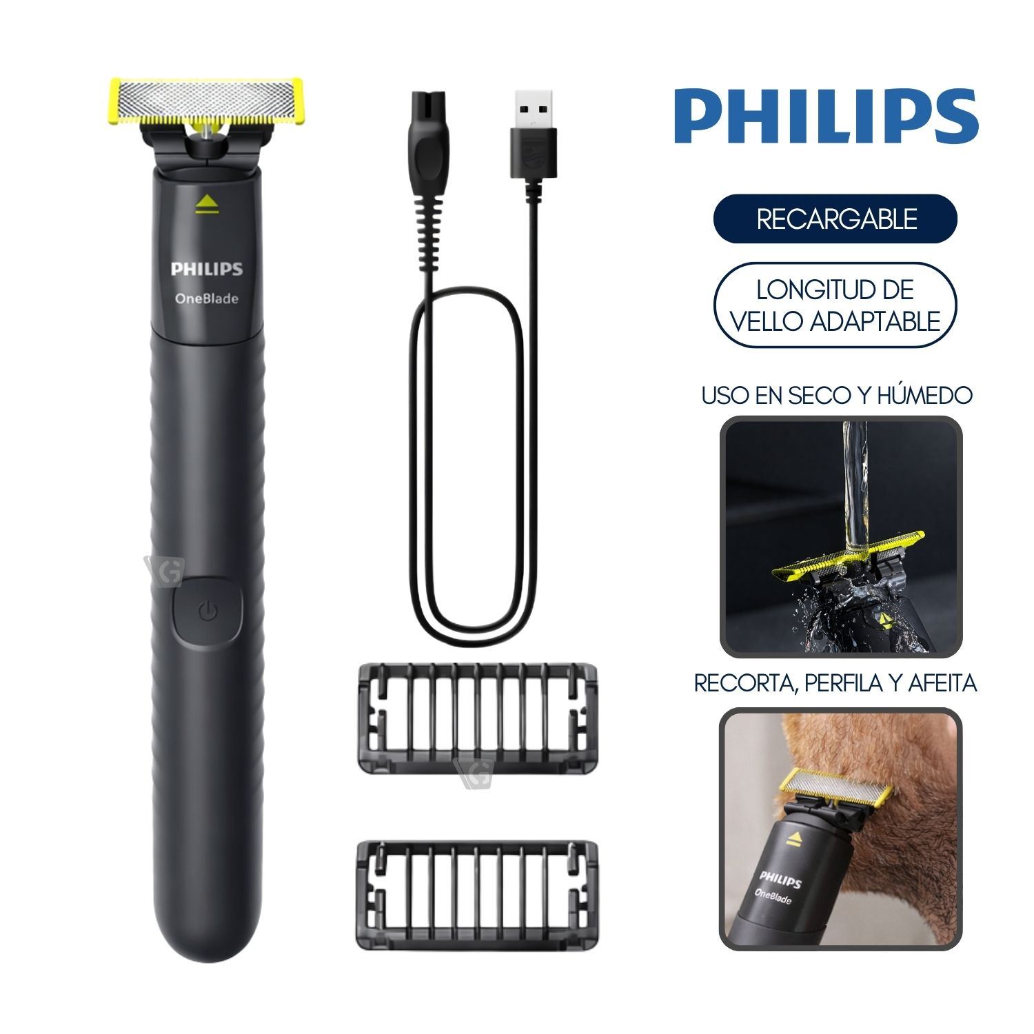 Afeitadora de barba Oneblade QP1424_10 Philips